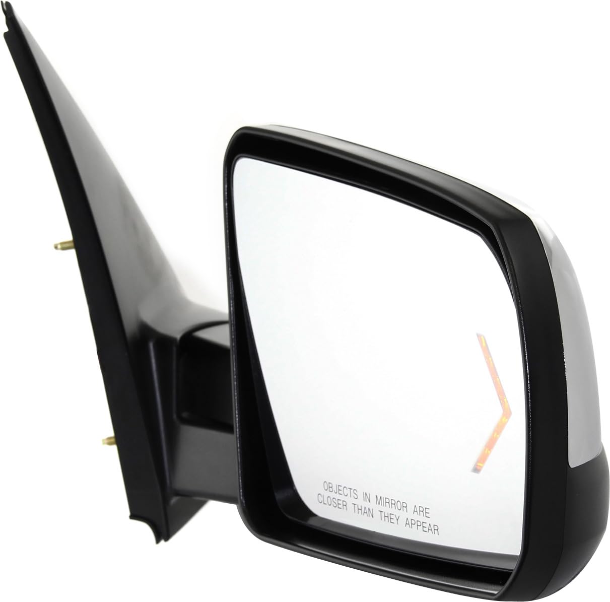 2007-2013 Toyota Tundra Passenger Side Power Heated Mirror with Signal Light, Memory Function & Puddle Lamp | Chrome Design | No Marker Light | Easy Installation for Winter Driving & Night Safety