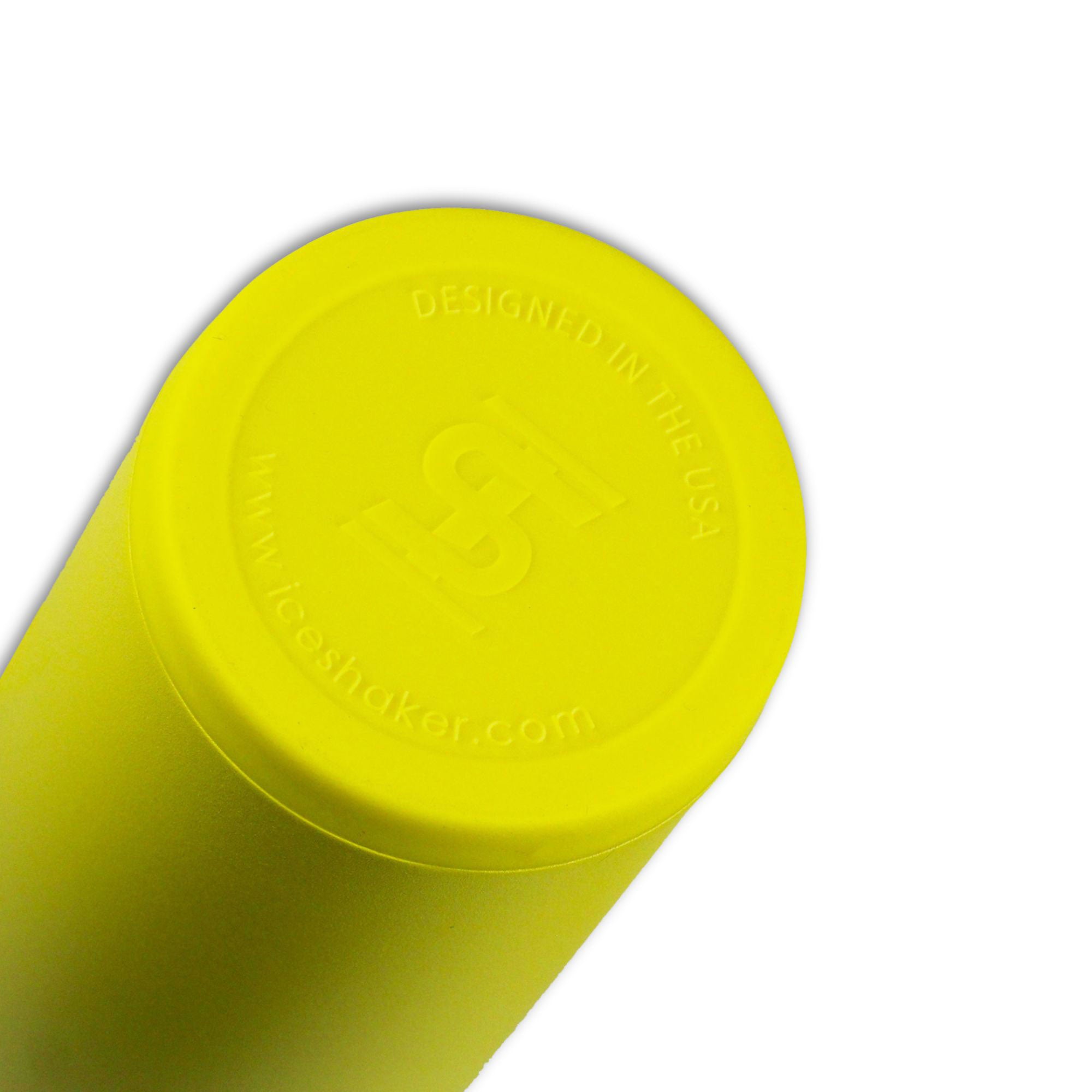 26oz Ice Shaker Matte Series Protein Shaker Bottle - Yellow | Leakproof Gym Water Bottle for Workouts, Protein Mixing & Sports Hydration