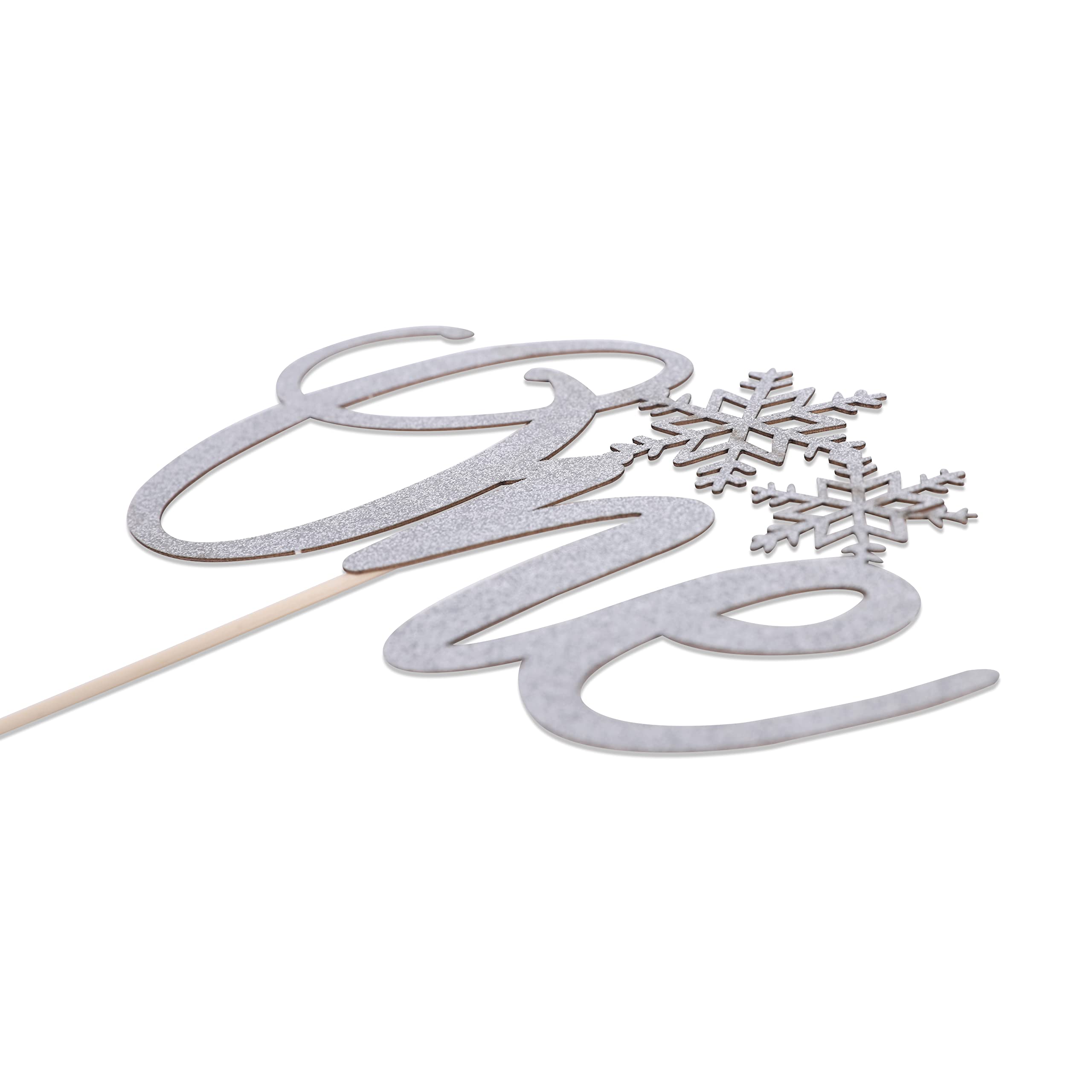 Snowflake Winter Onederland Cake Topper for Girls - 1st Birthday Party Decorations | Perfect for Winter Themed Birthday Cakes, Baby Showers & Dessert Table Displays