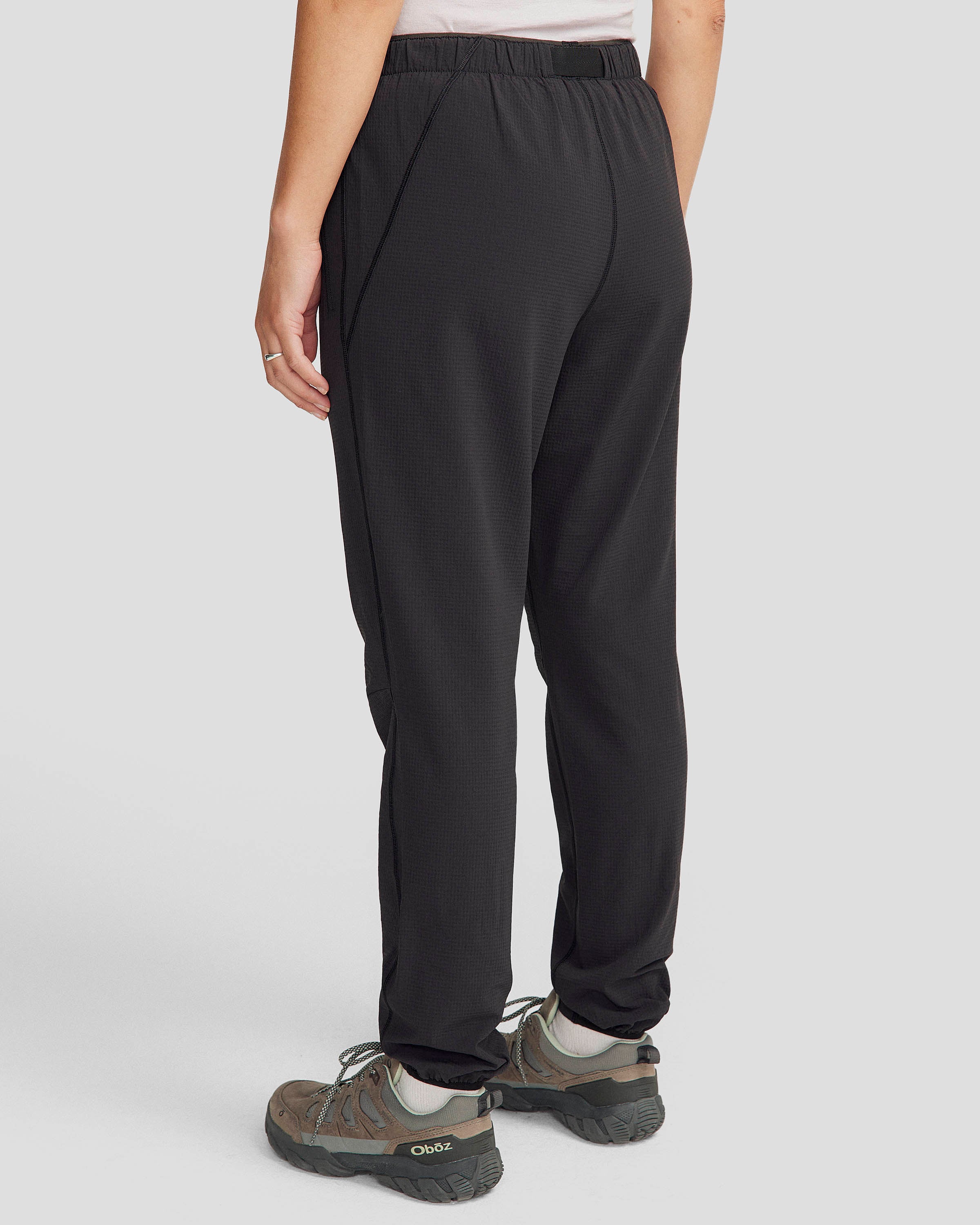 Women's Aysen Fleece Joggers Pants - Soft Thermal Winter Running Sweatpants for Yoga Lounge (Black Stingray) | Perfect for Workout, Travel & Casual Wear