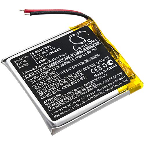 400mAh Replacement Battery for Monster SC-EP-N0020-U Ncredible 1 & Ncredible Ntune - Compatible with Monster Wireless Headphones - Long Lasting Power for Music, Gaming & Travel