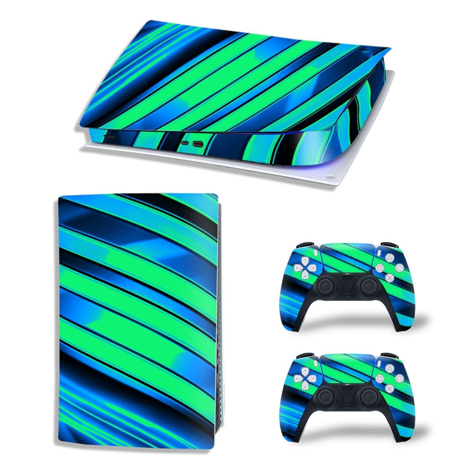 Anime Console Skin for PS5 Digital Edition - Durable Scratch-Resistant Vinyl Wrap with 2 Controller Decals, Bubble-Free & Anti-Foam Application (22960) - Perfect for Gaming Setups & Anime Themed Rooms