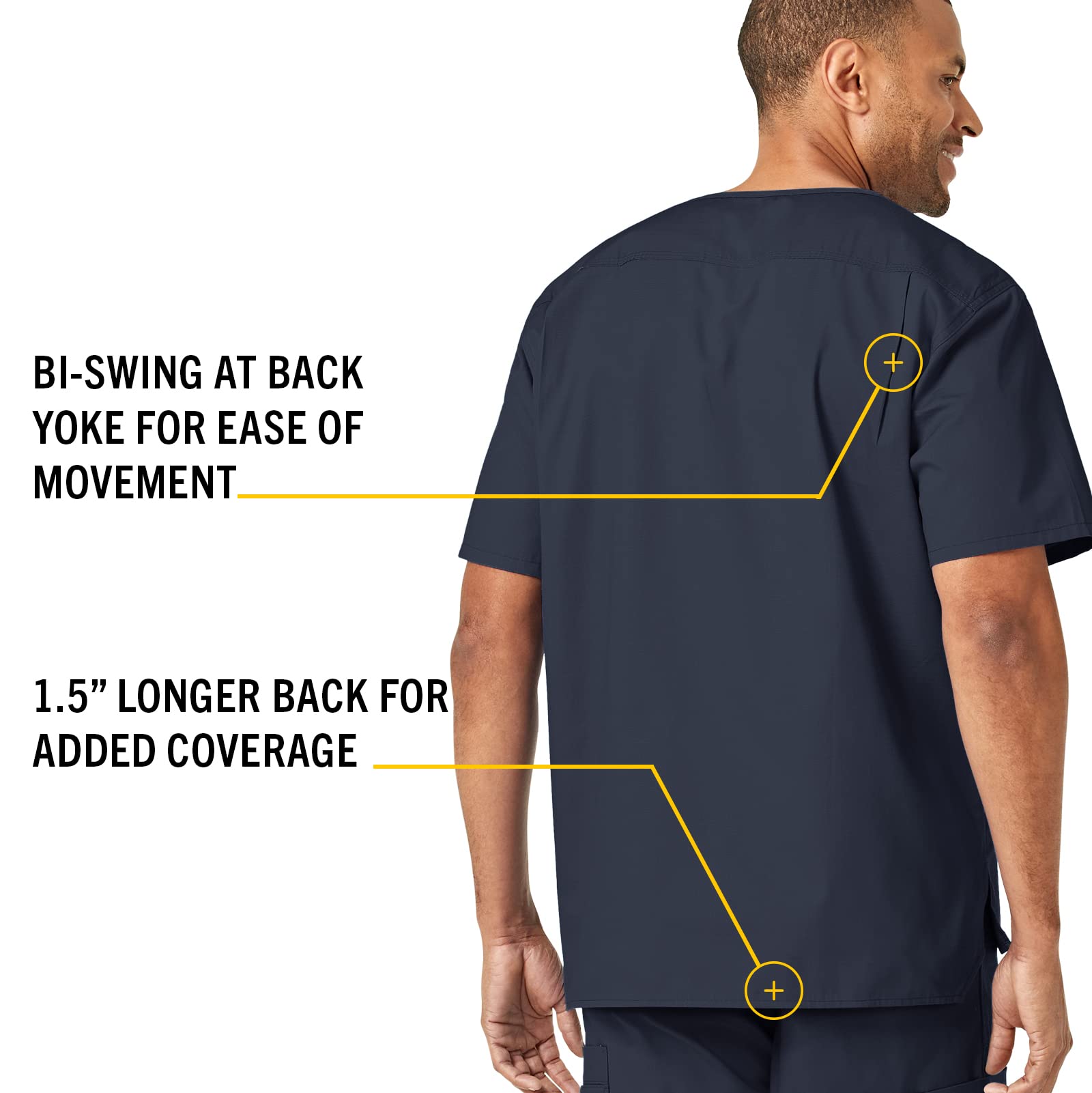 Carhartt Men's Ripstop Utility Scrub Top - Durable Workwear for Medical Professionals & Healthcare Workers - Perfect for Hospitals, Clinics & Nursing Shifts