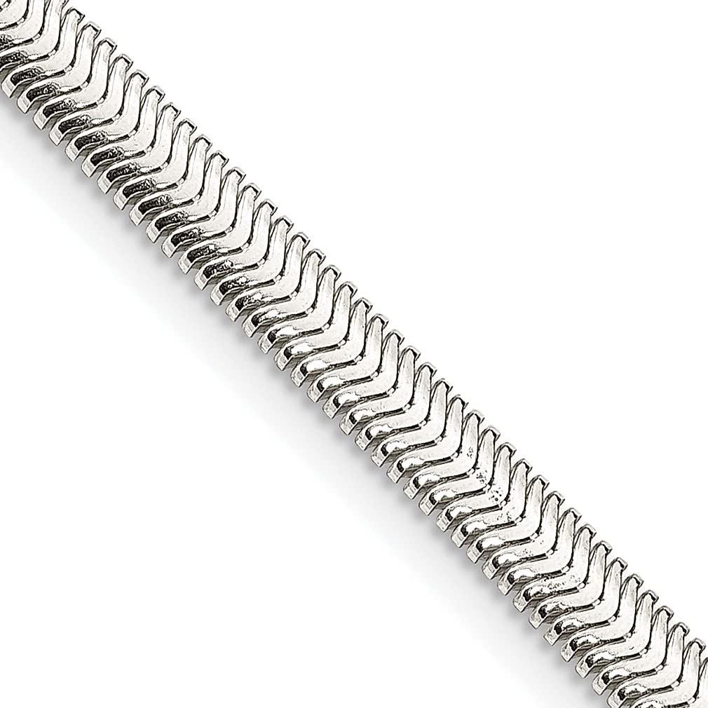 925 Sterling Silver 4.2mm Oval Snake Chain Necklace with Pendant - Dainty Women's Jewelry Gift for Her - Perfect for Anniversary, Birthday & Valentine's Day Gifts