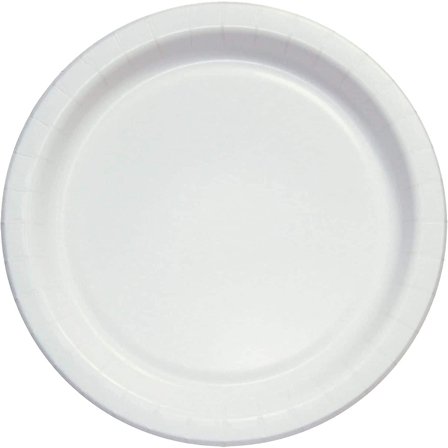 Solo HP9S-2050 9 Inch Heavy Duty White Paper Plates - 500 Count Bulk Pack for Parties, Picnics & Catering Events
