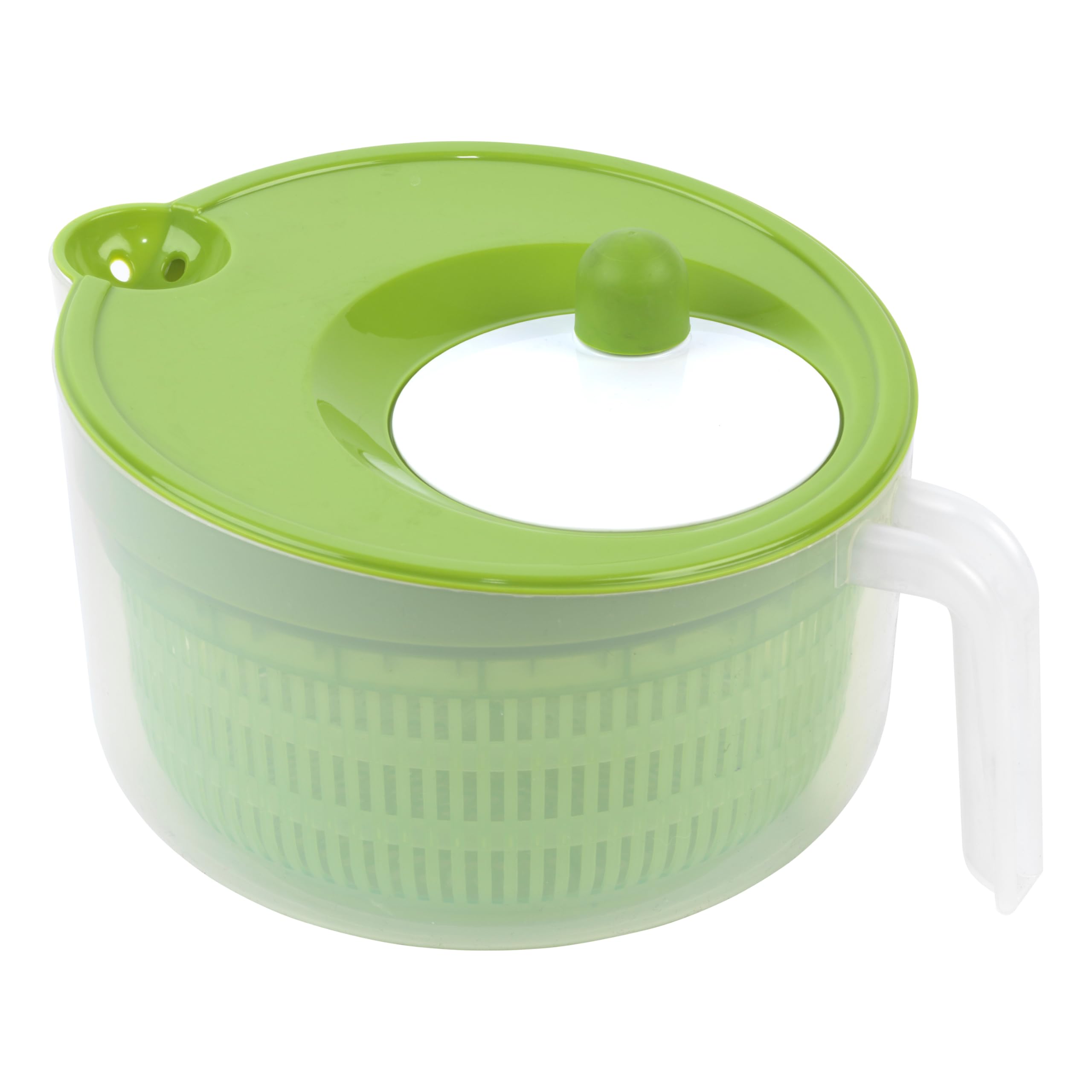 GoodCook Deluxe 5 Qt. Salad Spinner with Easy Turn Knob & Built-In Pour Spout - Multi-Use Basket, Durable & Dishwasher Safe - Perfect for Fresh Salads, Herbs, and Greens in Your Kitchen