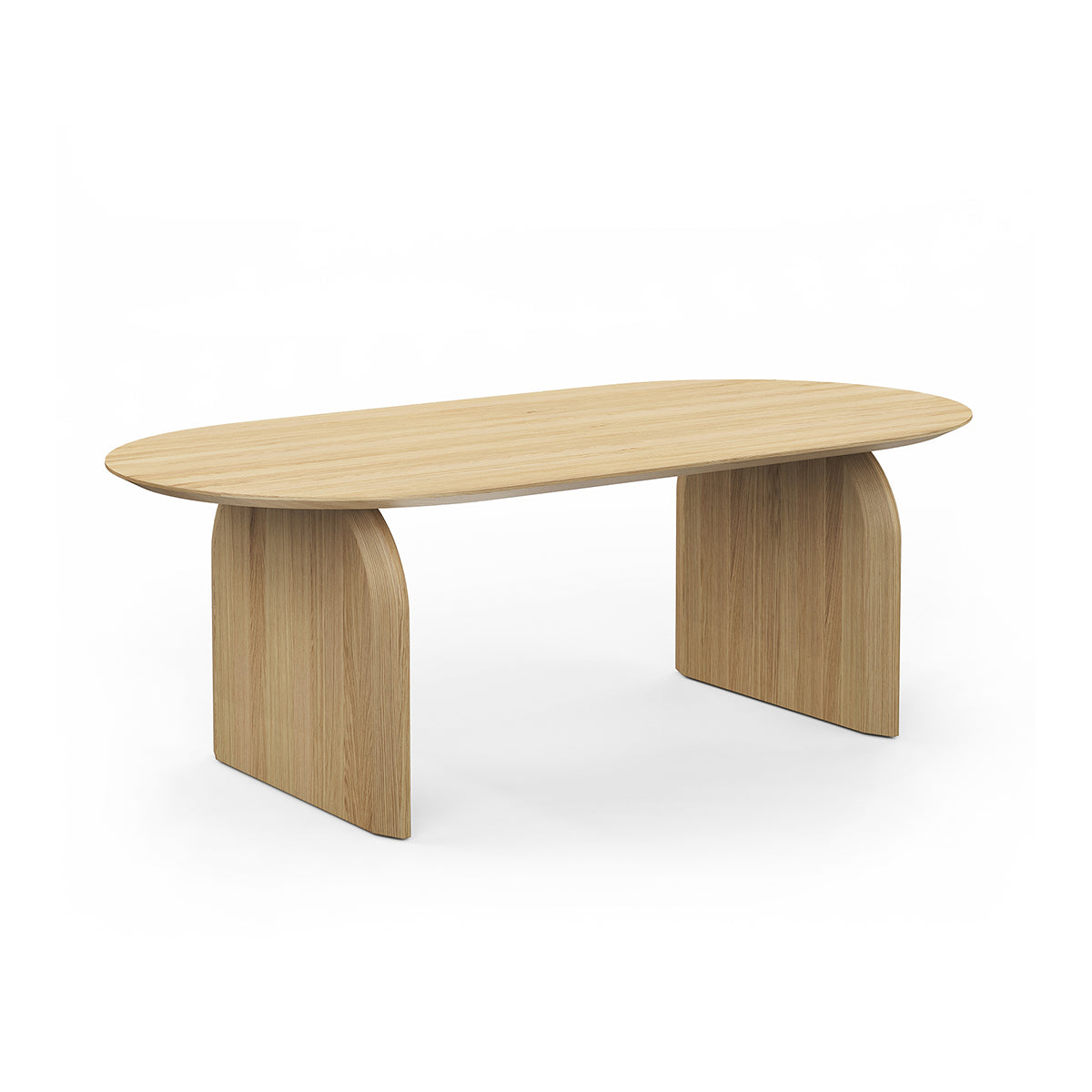 Stylish Clover Oval Oak Dining Table - Solid Wood Kitchen Table for Dining Room, Perfect for Family Gatherings & Dinner Parties