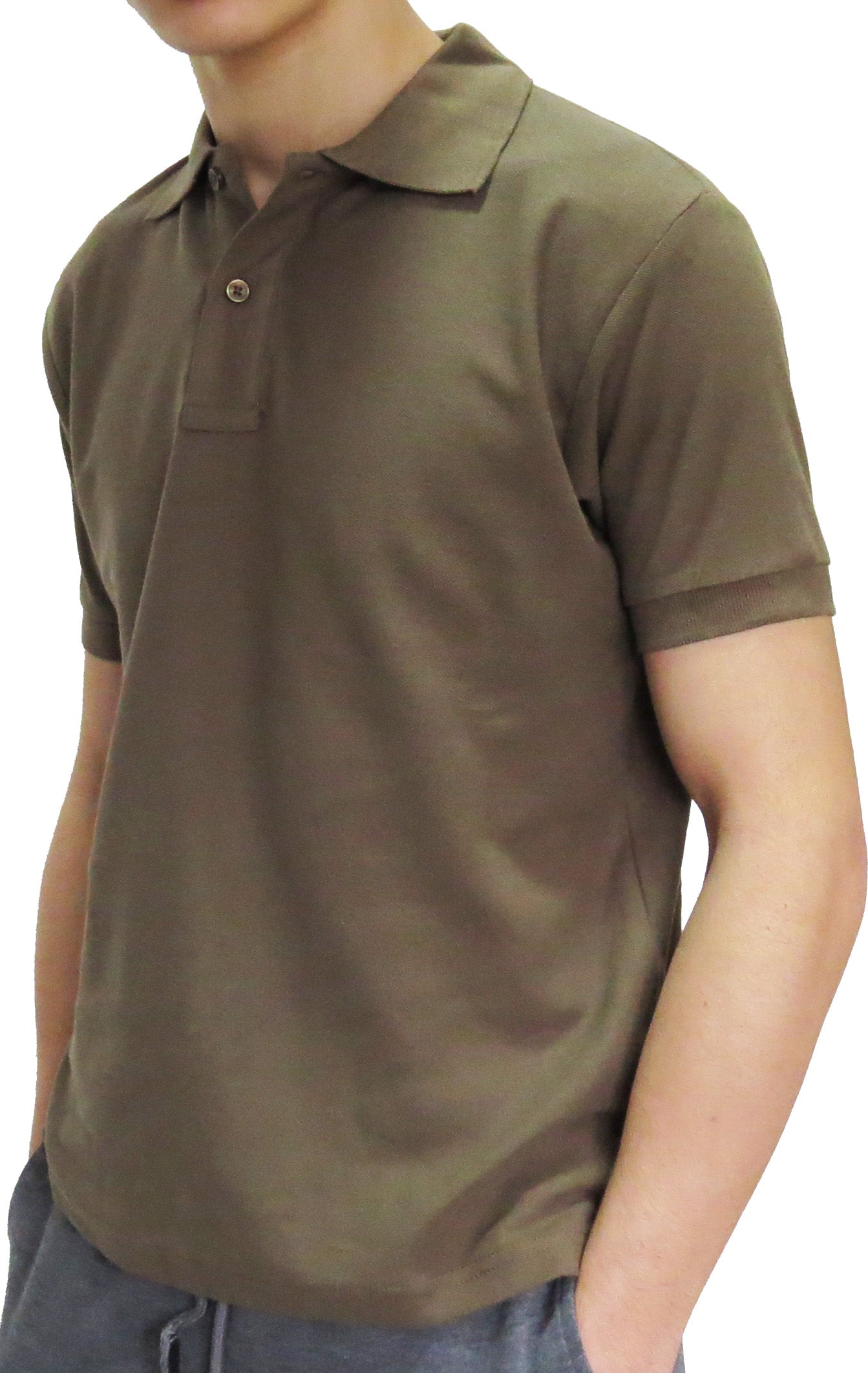 Men's Enfari Short Sleeve Basic Pique Polo Shirt - Comfortable Casual Wear for Work, Golf & Everyday Outfits