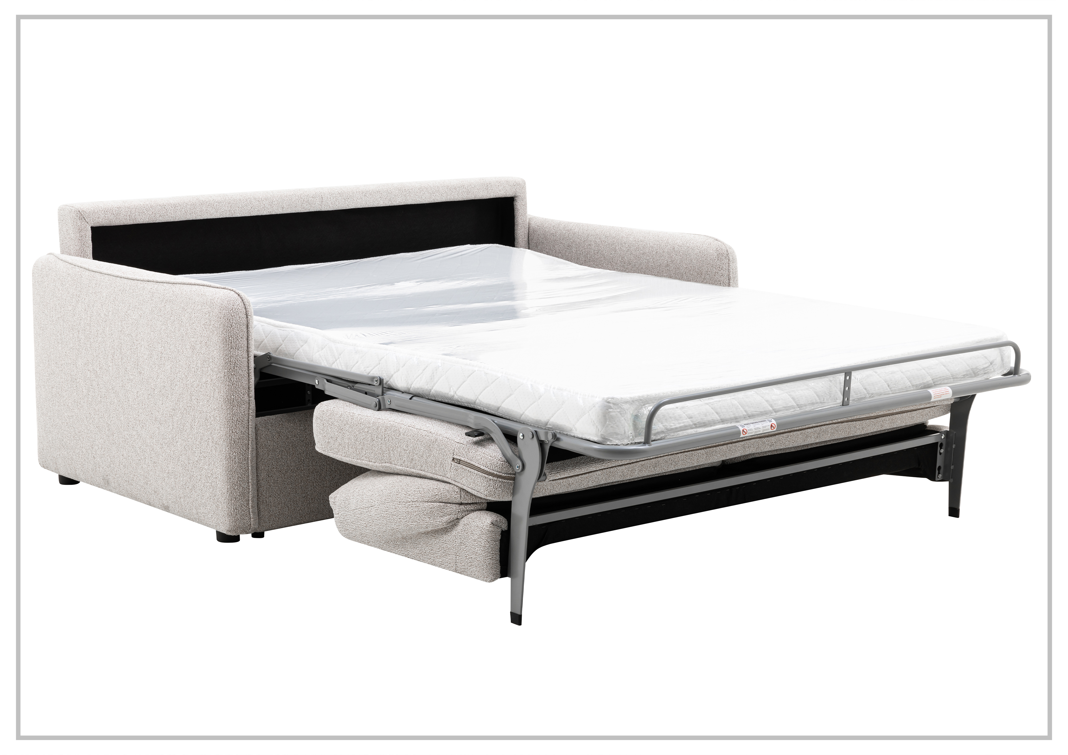 Gio Italia New York Queen Size Fabric Sleeper Sofa with Memory Foam - Affordable Convertible Sofa Bed for Small Spaces, Guest Rooms & Apartments