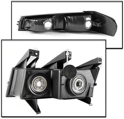 2004-2012 Chevy Colorado GMC Canyon Replacement Headlights - Black/Smoke Housing with 6