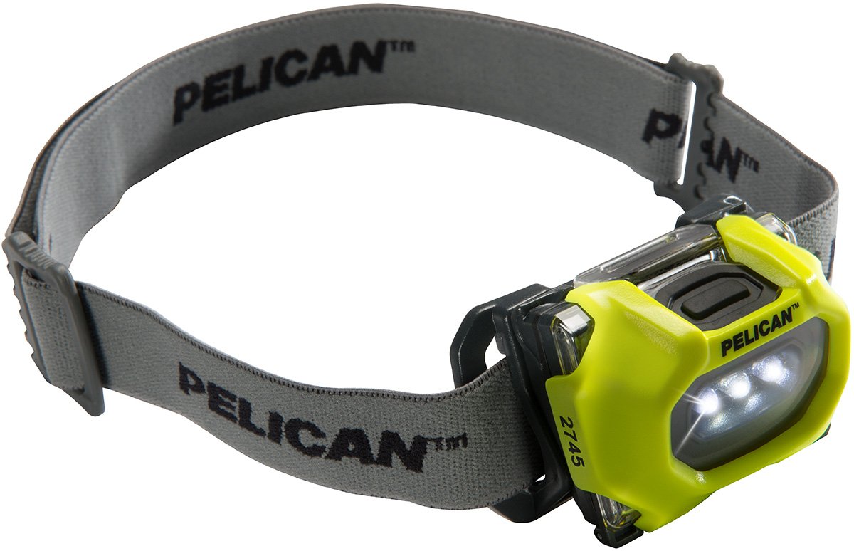 Pelican 2745C LED Headlamp - 500 Lumen Rechargeable Headlight with Adjustable Headband for Camping, Hiking, Running & Outdoor Activities