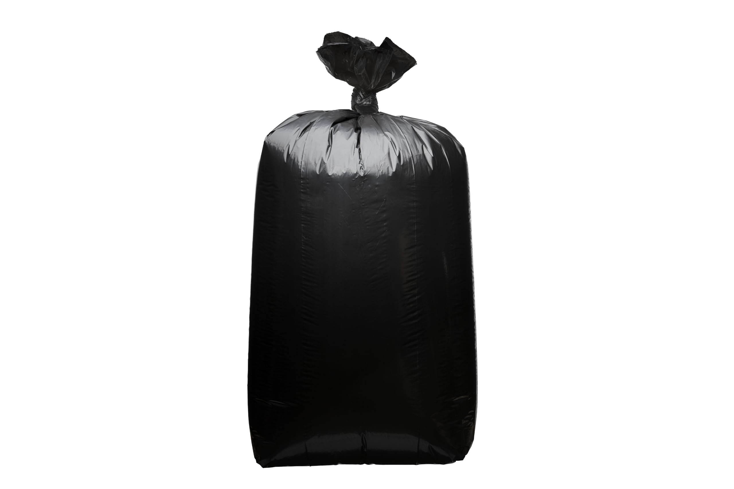 55 Gallon Trash Bags 38x58 Inches - 1.2 Mil Thick Black Can Liners (100 Count) - Heavy Duty Garbage Bags for 55-60 Gallon Trash Cans - Made in USA - Perfect for Home, Office, Commercial & Outdoor Use
