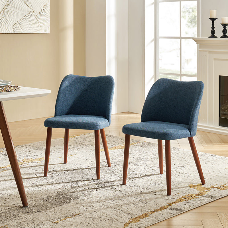 Mid Century Modern Upholstered Dining Chairs - Diana Collection | Stylish Upholstered Side Chairs for Kitchen, Dining Room & Office | Comfortable & Elegant Seating Solution