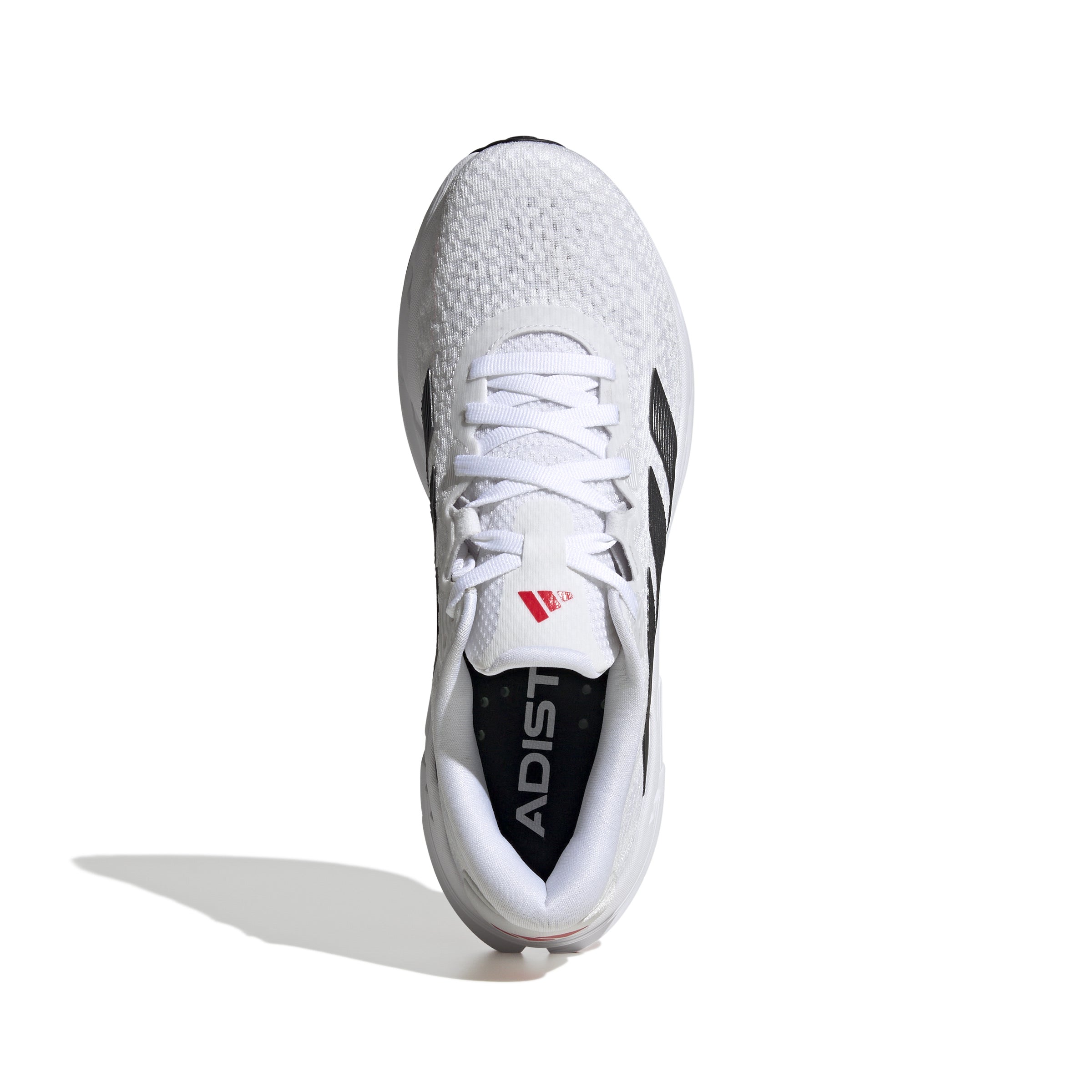 Men's Adistar 4 Running Shoes - Lightweight & Breathable (White/Black/Red) - Perfect for Jogging, Gym Workouts & Daily Wear