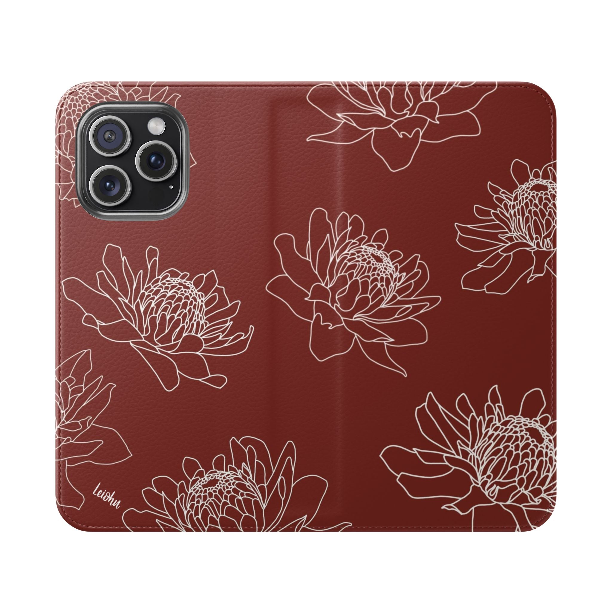 Torch Ginger Folio Case - Elegant & Durable Phone Cover for iPhone & Samsung - Perfect for Travel, Work & Everyday Use