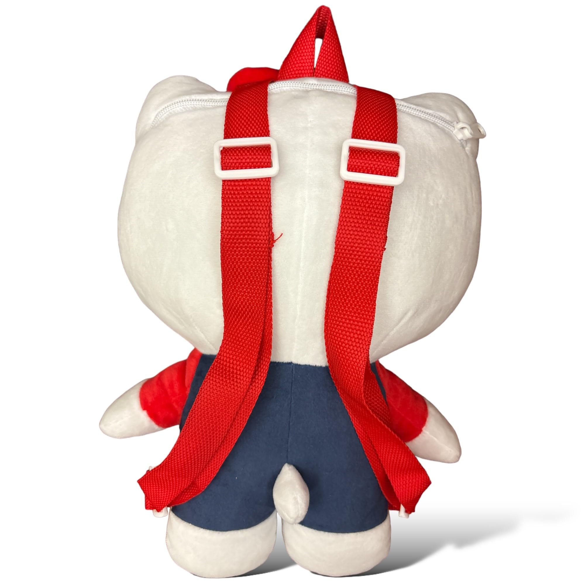 Hello Kitty Girls Red Plush Backpack for Kids - 13 Inch Cute Mini Backpack with Adjustable Strap, Kawaii School Bag for Girls, Perfect for School, Travel & Daily Use