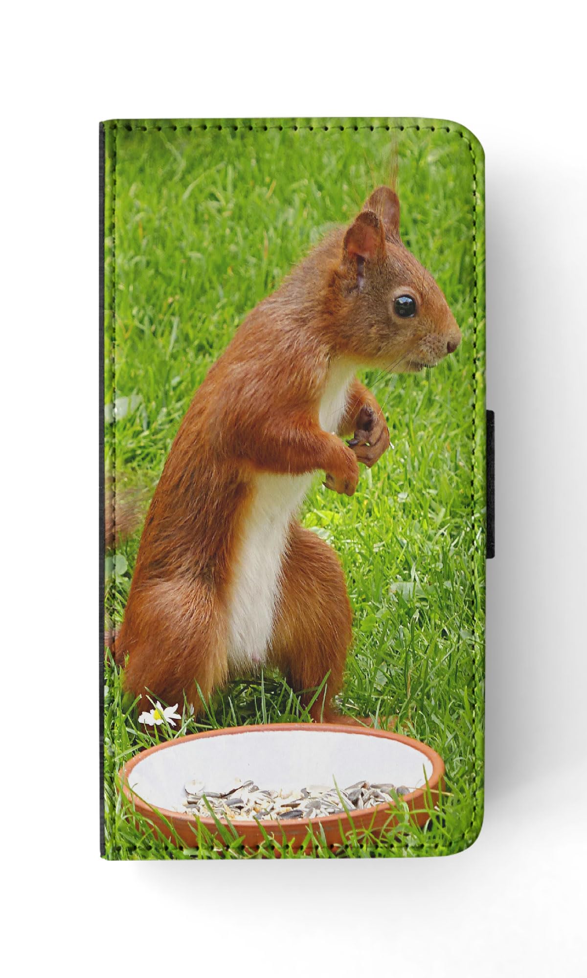Cute Adorable Squirrel Flip Wallet Phone Case for Samsung Galaxy S23 - Protective Cover with Card Slots | Perfect for Everyday Use, Travel & Outdoor Activities