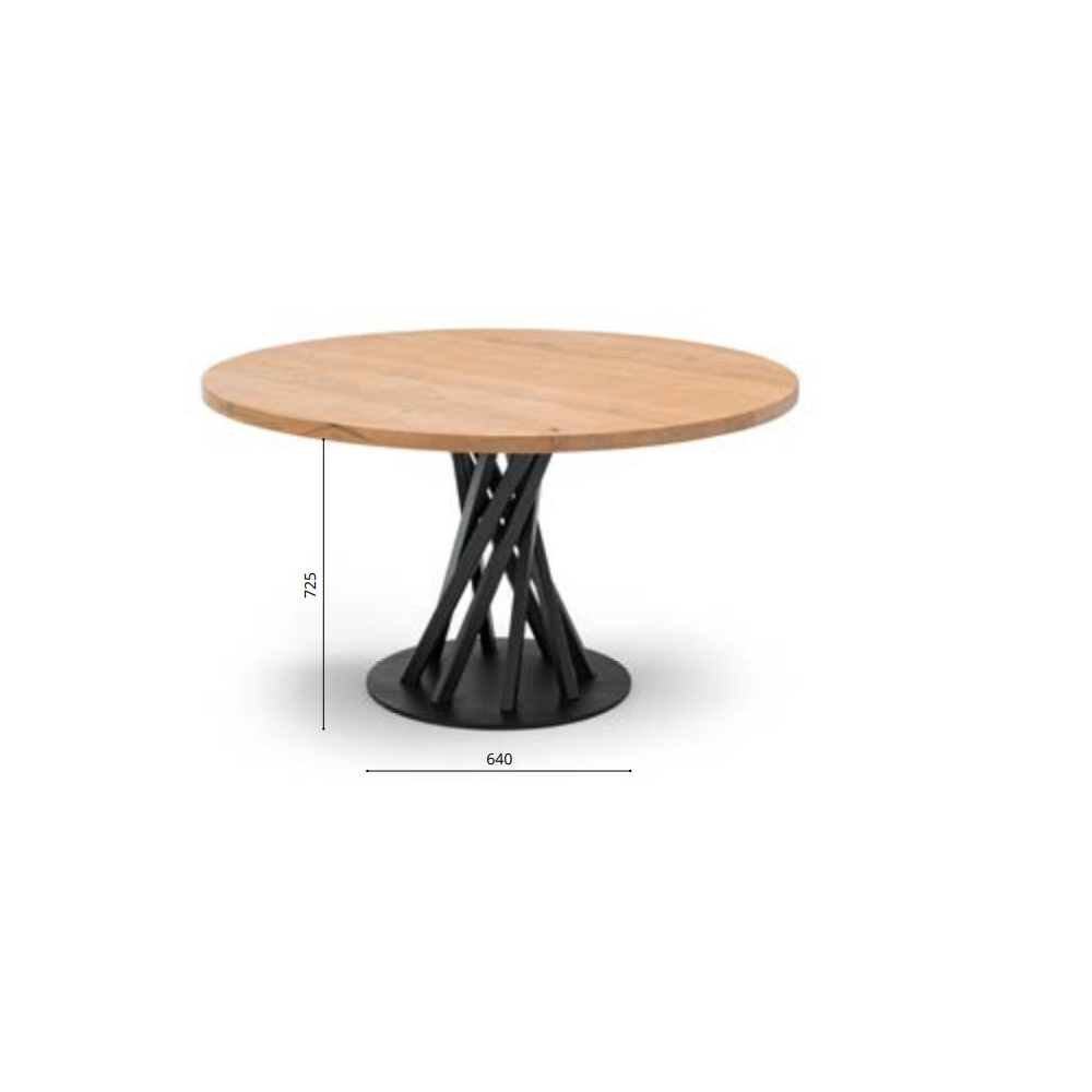 Gemini® Round Table - Modern & Stylish Dining Table for Small Spaces | Perfect for Apartments, Breakfast Nooks & Cozy Dining Areas