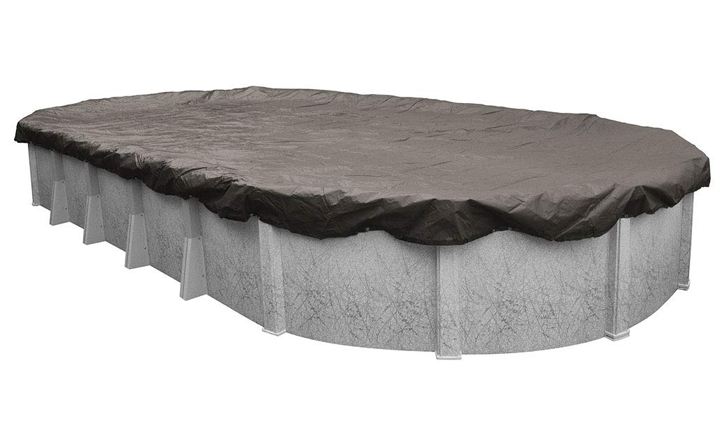 Pool Mate 592141-4-PM 12-Year Durable Swimming Pool Cover, 21 x 41 ft, Magnesium - Heavy Duty Winter Protection for Inground Pools, All-Weather Resistance, Perfect for Cold Climates & Snow Loads