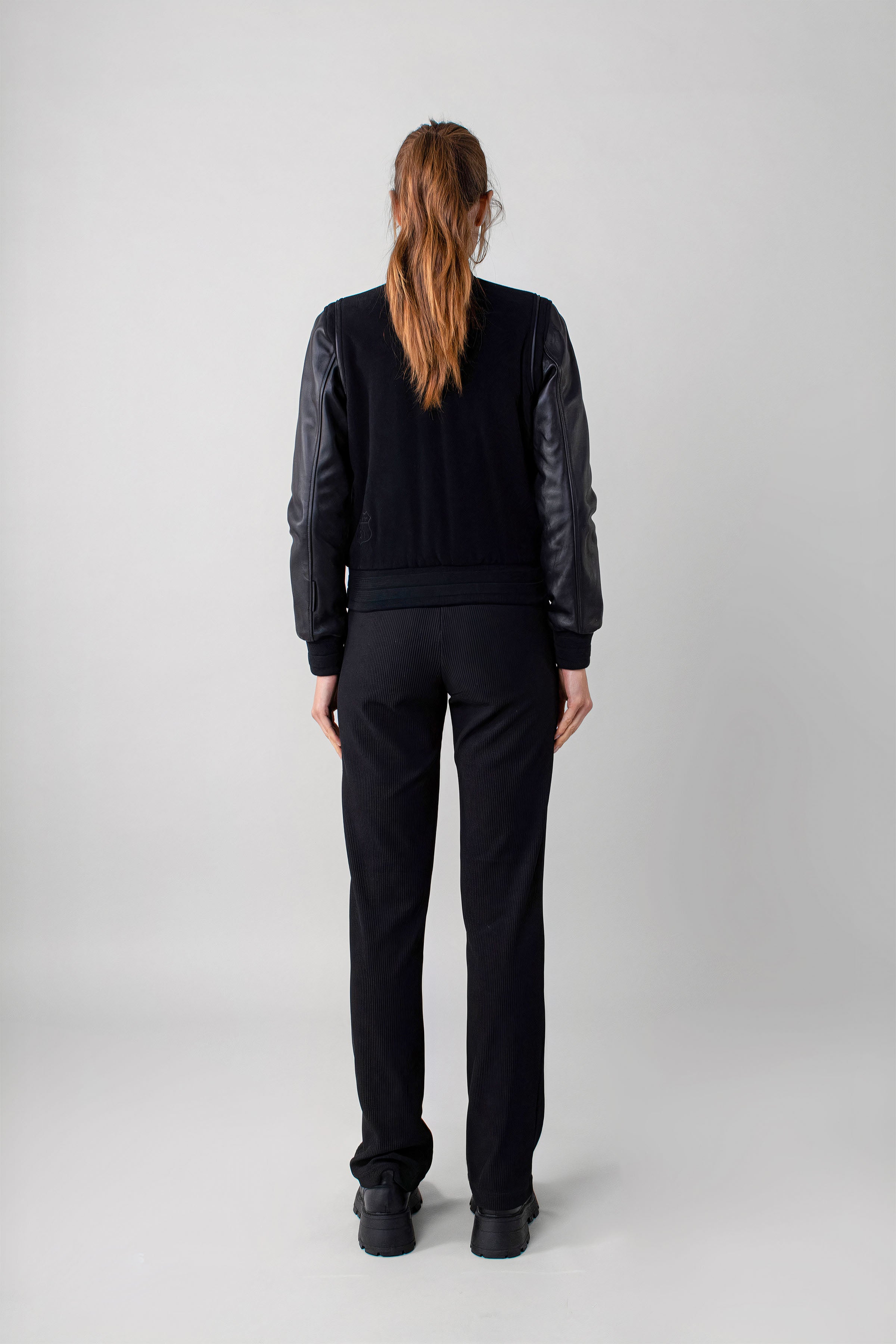 Varsity Noir Women's Jacket - Stylish & Comfortable Letterman Jacket for Casual Wear, Sports, and School Events