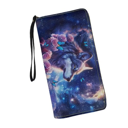 Galaxy Wolf Butterfly Flower
