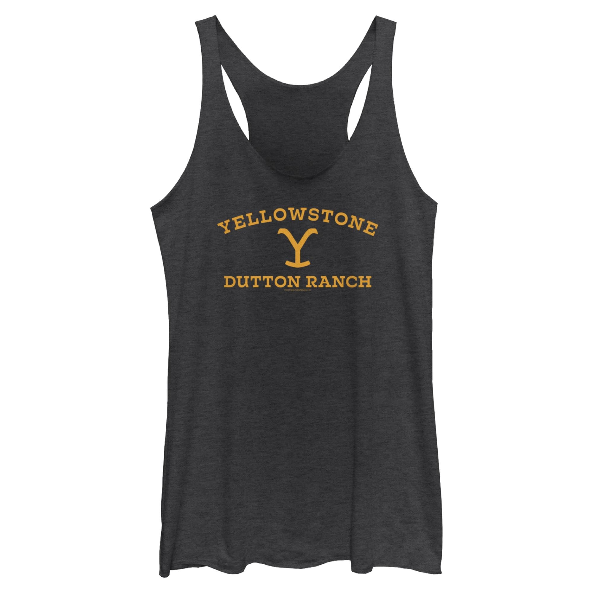 Yellowstone Women's Dutton Ranch Racerback Tank Top - Soft & Comfortable Summer Workout Shirt for Hiking, Yoga & Casual Wear