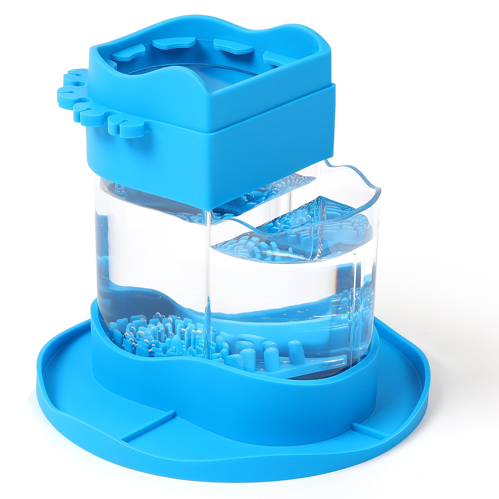 **Professional Paint Brush Cleaner Rinse Cup & Holder – Ideal for Acrylic & Watercolor Brushes – Perfect Artist Gift (Blue) – Great for Studio, Classroom & DIY Painting Projects**