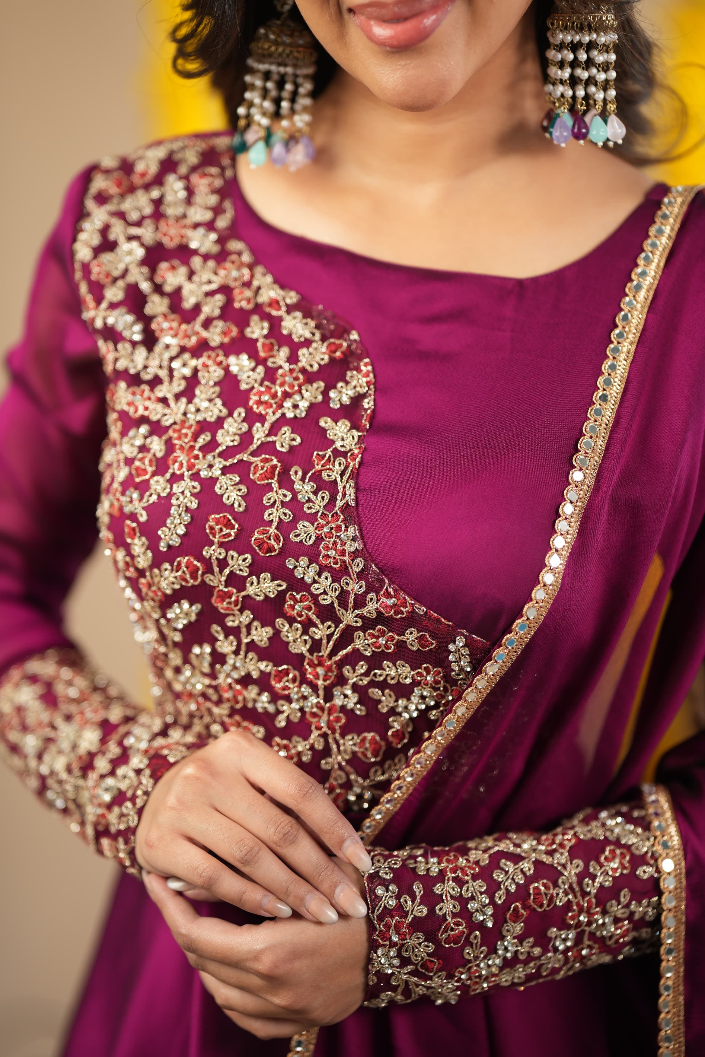 Shalini Premium Designer Anarkali Dress for Women | Elegant Indian Party Wear | Perfect for Weddings, Festivals & Special Occasions