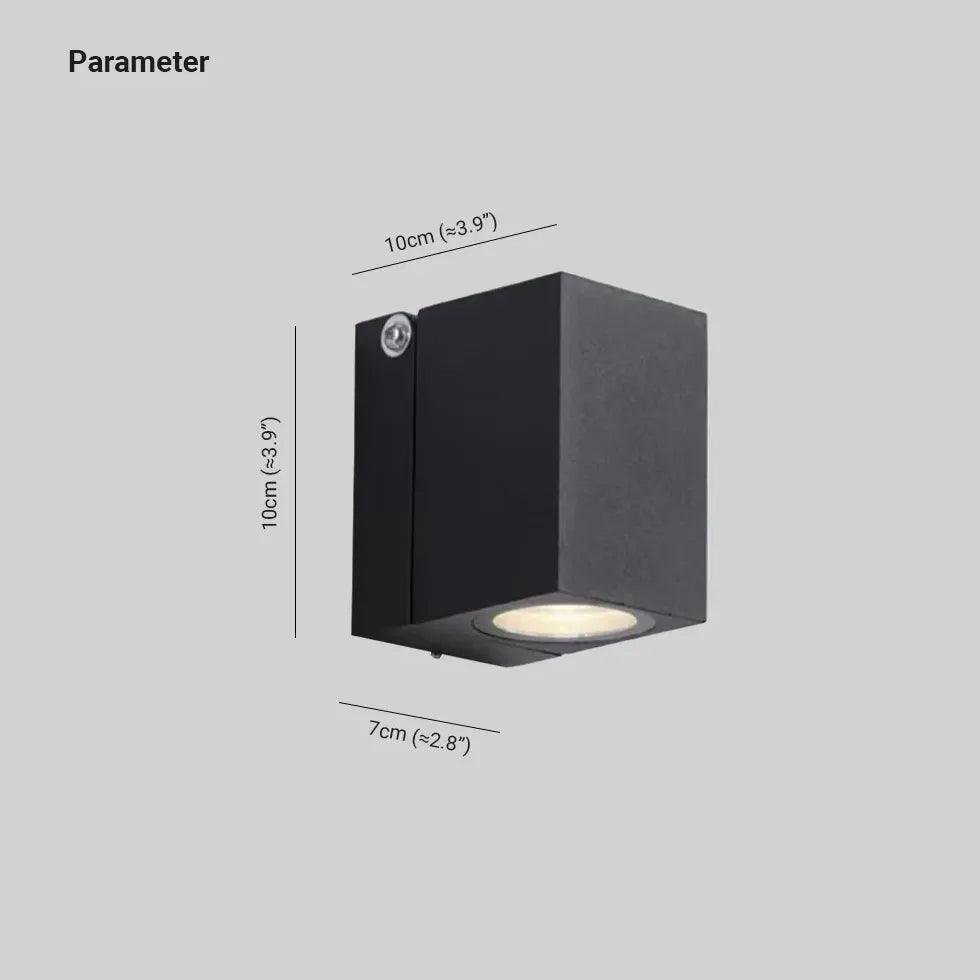 Rotating Cube LED Wall Light - Modern Outdoor Lighting for Patio, Garden, and Porch - Waterproof & Energy Efficient - Perfect for Decoration and Security