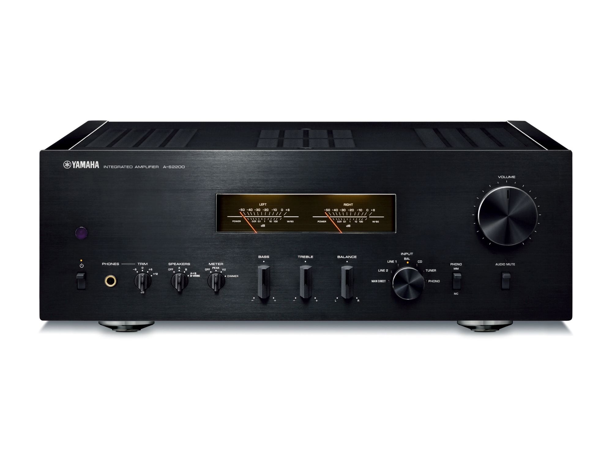 Yamaha A-S2200 Integrated Stereo Amplifier - High-End Audio for Home Theater & Music Listening