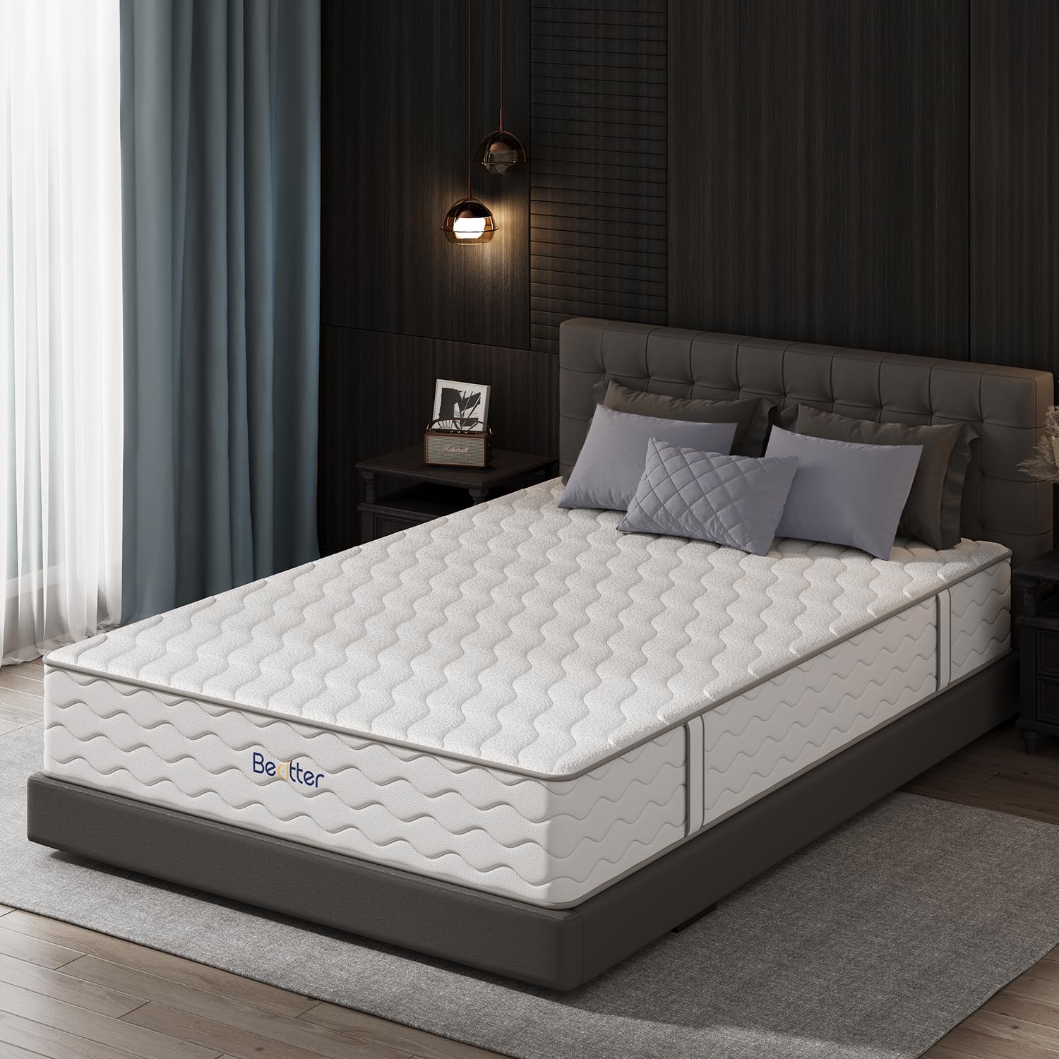 14 Inch California King Hybrid Mattress - 7-Zone Cooling Gel Memory Foam with Green Tea & Charcoal, Pocketed Coil Springs for Motion Isolation & Pressure Relief, CertiPUR-US Certified | Perfect for Hot Sleepers & Couples, Bedroom Comfort Upgrade
