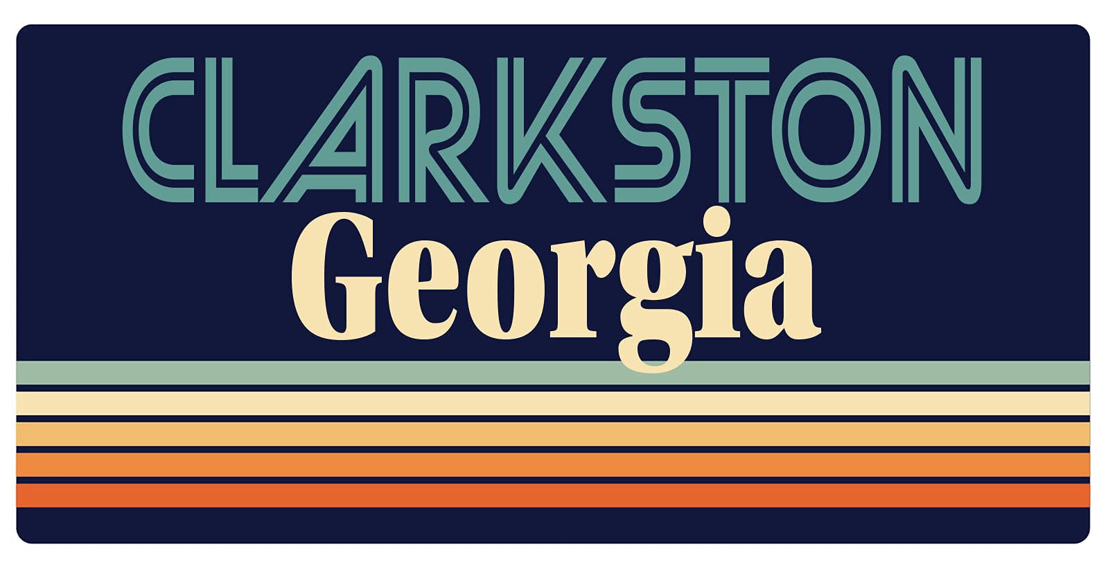 Clarkston Georgia 5 x 2.5-Inch Retro Fridge Magnet - Vintage Souvenir & Decorative Refrigerator Magnet for Home, Office, or Gift - Perfect for Collectors, Travel Memories & Kitchen Organization