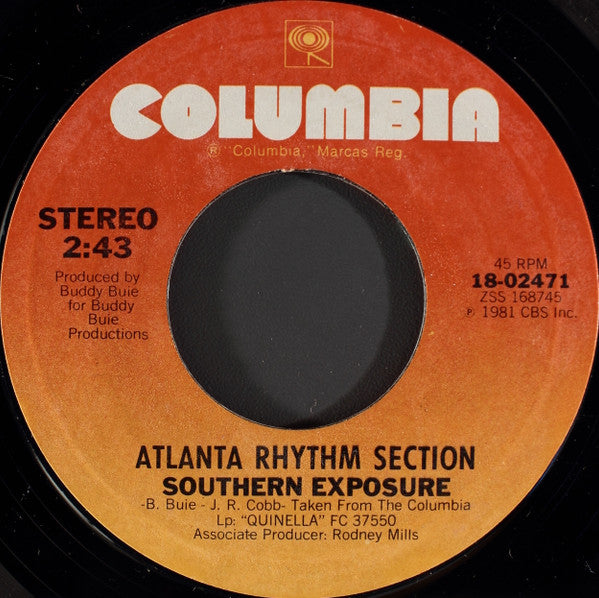 Atlanta Rhythm Section Vinyl Record - Alien / Southern Exposure 7