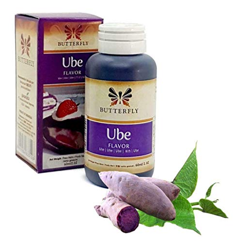 Butterfly Premium Ube Extract 2 oz (Pack of 3) - Natural Purple Yam Flavoring for Baking, Desserts, and Filipino Cuisine
