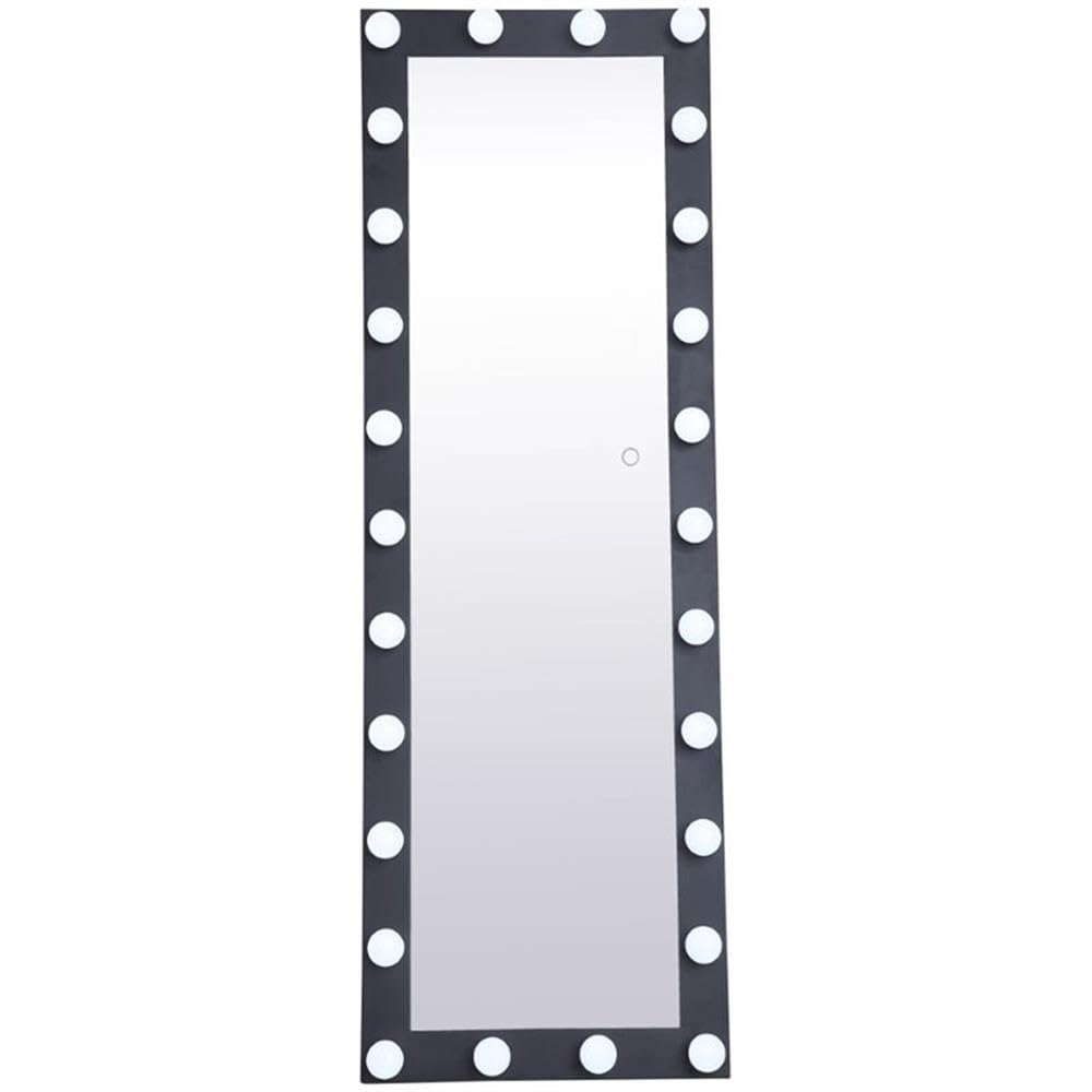 Black LED Vanity Mirror 5000K for Makeup & Bathroom Decor
