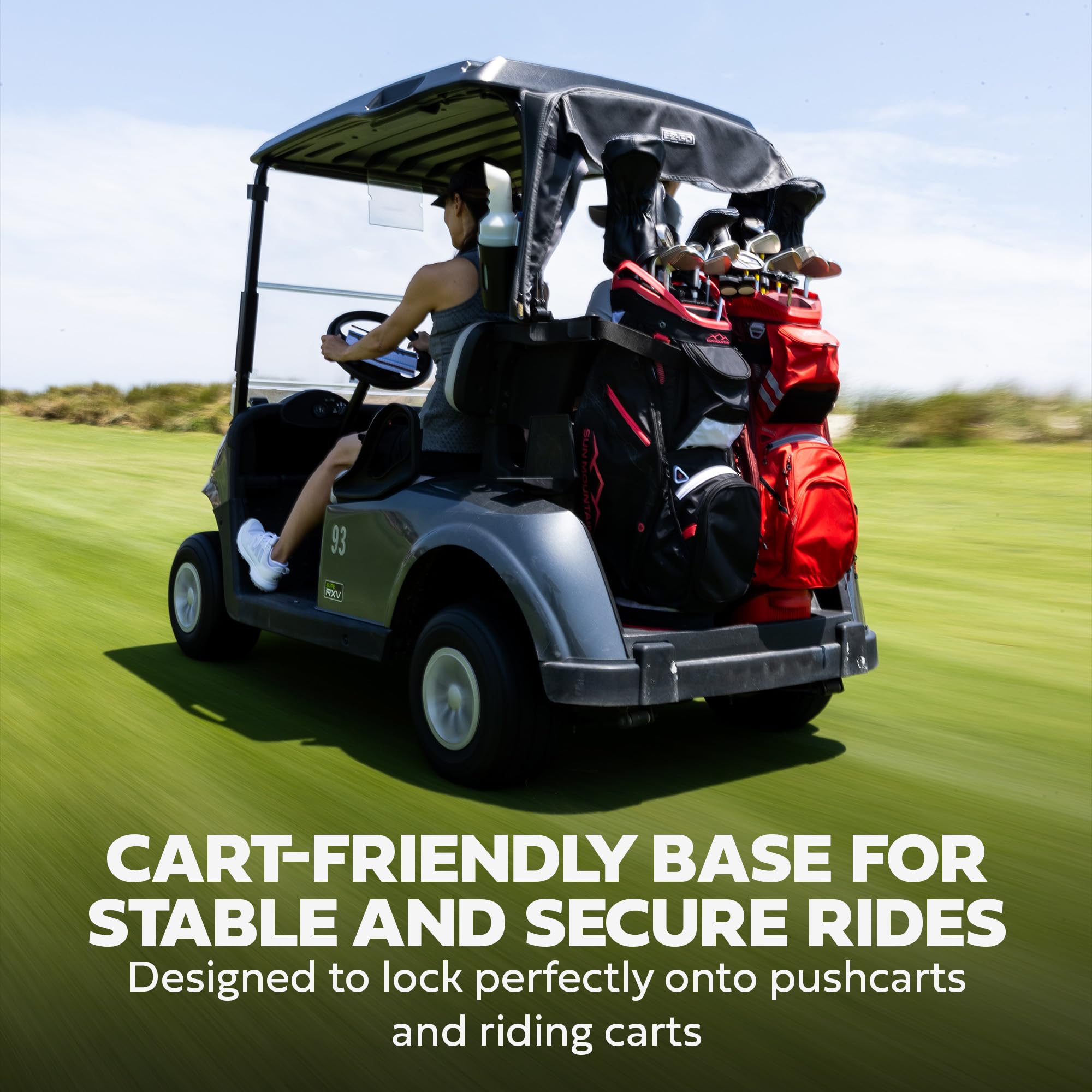 Sun Mountain 2025 Maverick 14-Way Divider Golf Bag with 9 Spacious Pockets - Lightweight Stand/Cart Bag for Men & Women - Ergonomic Dual Shoulder Straps - Perfect for Walking Courses & Golf Cart Use