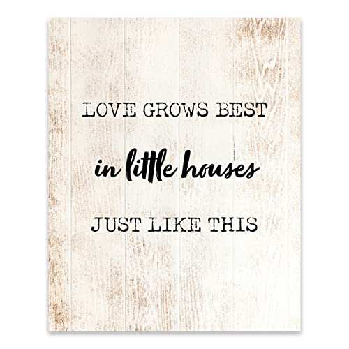 Rustic Kitchen Wall Decor - Farmhouse Style Wall Art for Kitchen & Bathroom | Handmade Wooden Signs, Vintage Prints, Countryside Pictures | Perfect for Home, Apartment, Office & Gift Giving