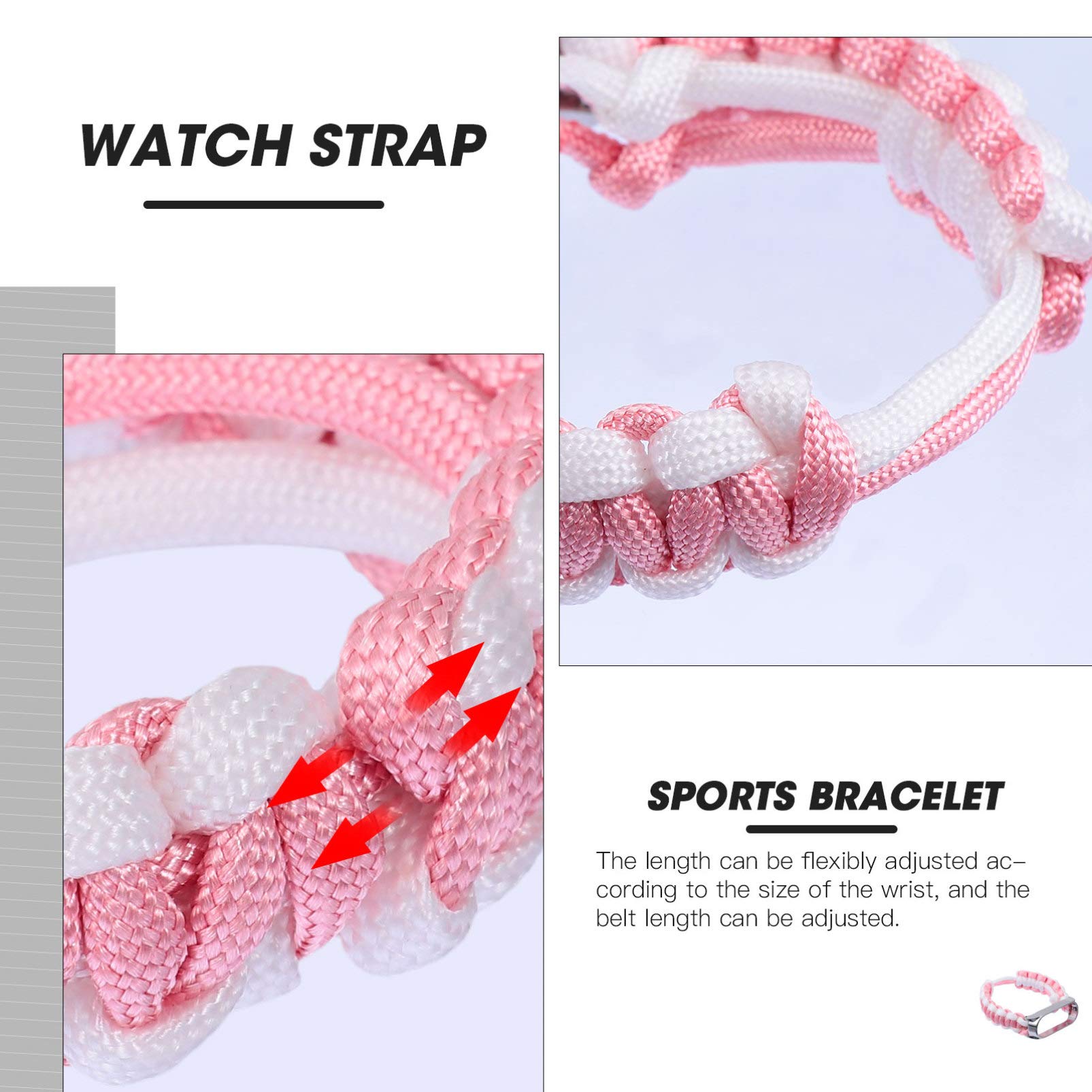 UKCOCO Silicone Watch Band - Durable Zinc Alloy Sports Strap for Smartwatches & Fitness Trackers