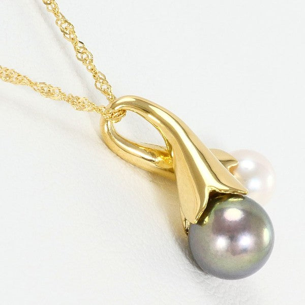 18K Yellow Gold Pearl Necklace for Women - Elegant Luxury Jewelry Gift for Wedding, Anniversary & Special Occasions