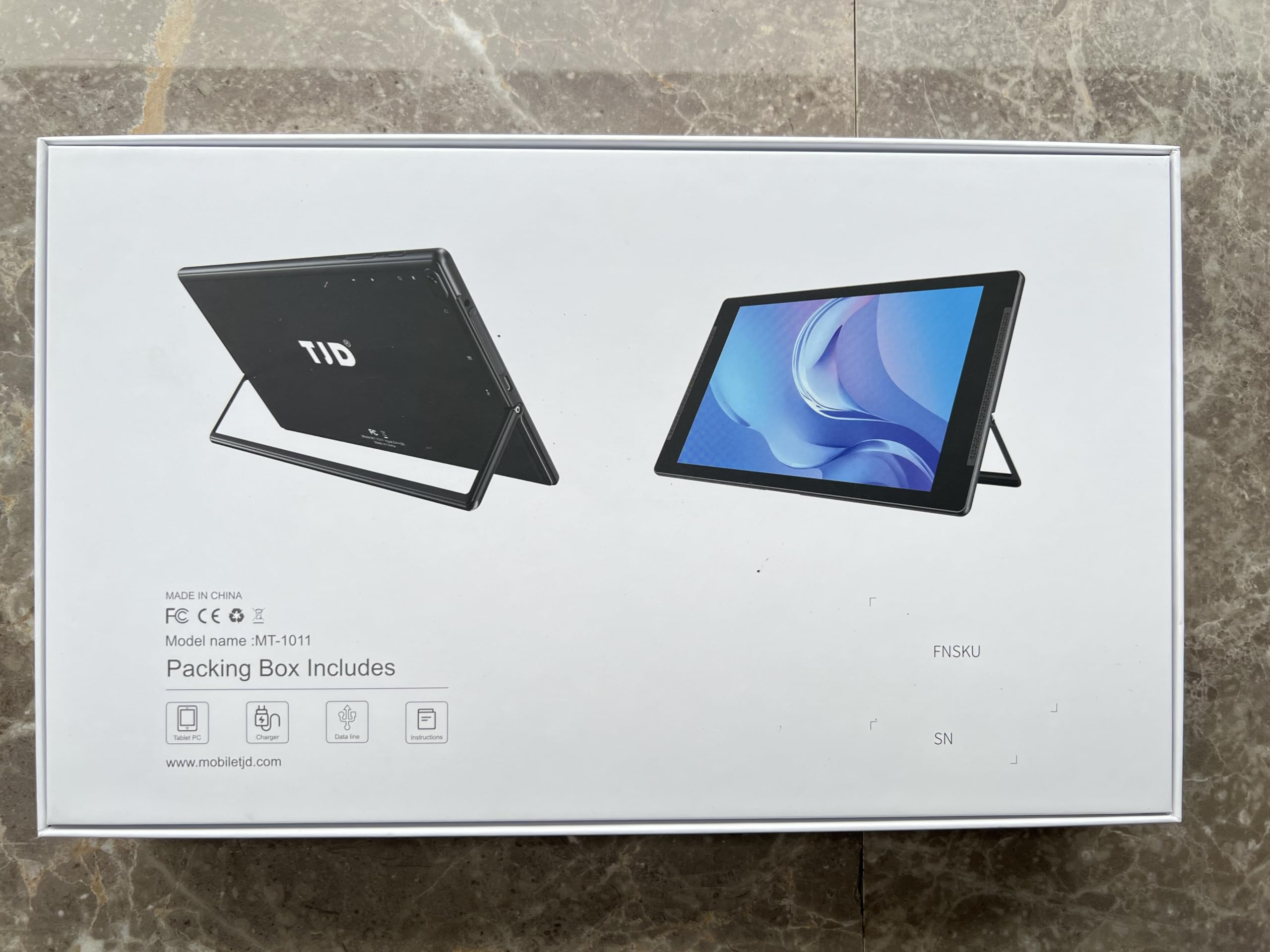 10.1 Inch Android 12 Tablet - TJD 4GB RAM 64GB ROM (Expandable to 512GB) with Quad Core Processor, HD IPS Screen, 8.6MP Rear & 2MP Front Camera - WiFi Bluetooth Tablet for Work, Study & Entertainment