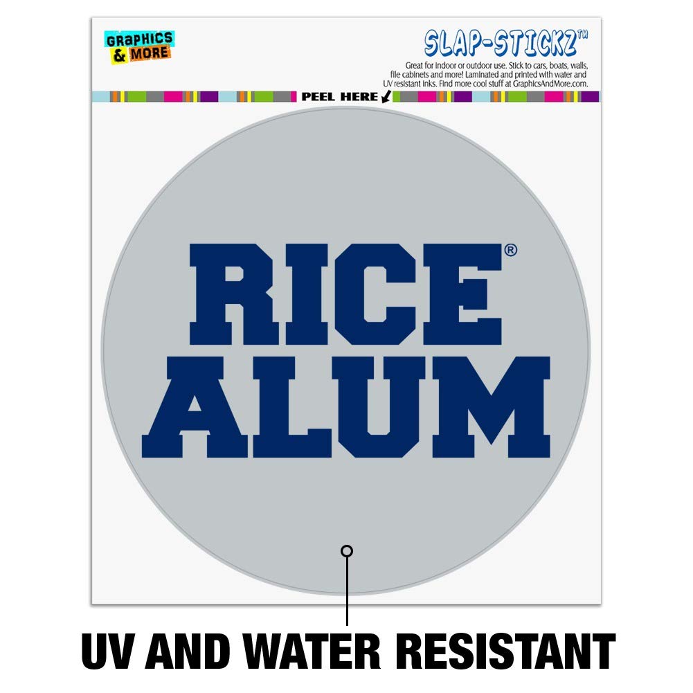 Rice University Owls Alumni Car Window Decal - Durable Bumper Sticker for Cars, Trucks & Laptops - Show School Pride on Your Vehicle or Devices