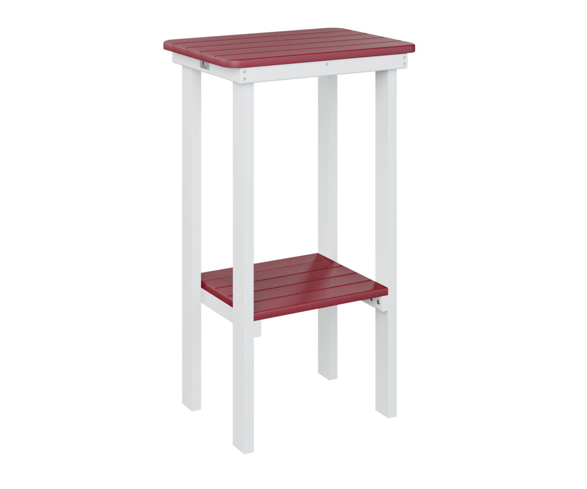 Berlin Gardens Rectangle End Table - Bar Height Outdoor Patio Furniture for Garden, Deck, and Poolside Use