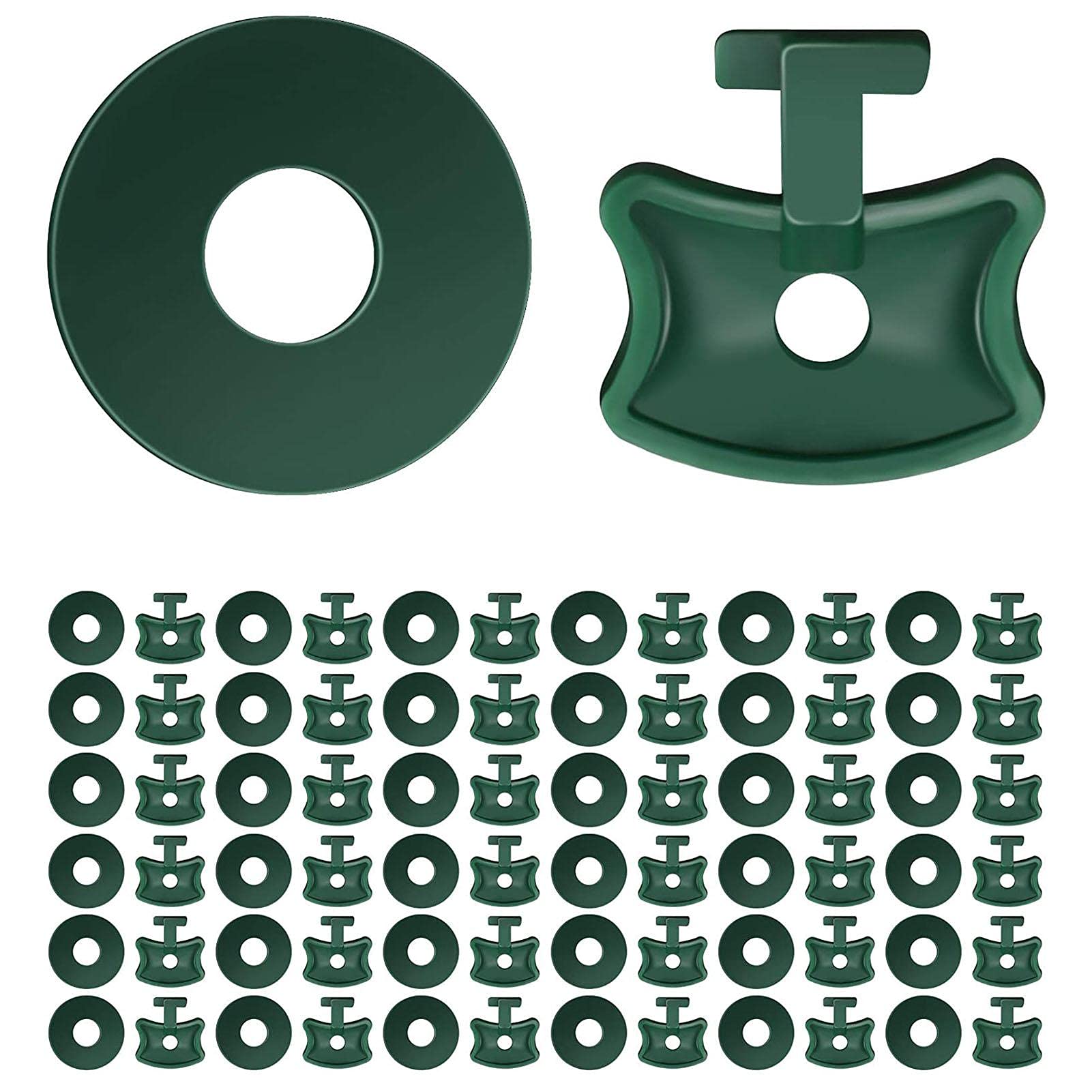 200pcs Greenhouse Twist Clips - Plastic Plant Support Clamps for Gardening, Flower Hooks & Hangers - Durable Greenhouse Accessories for Plant Tying, Vine Support & Garden Organization (Ideal for Greenhouses, Hydroponics & Vertical Gardens)