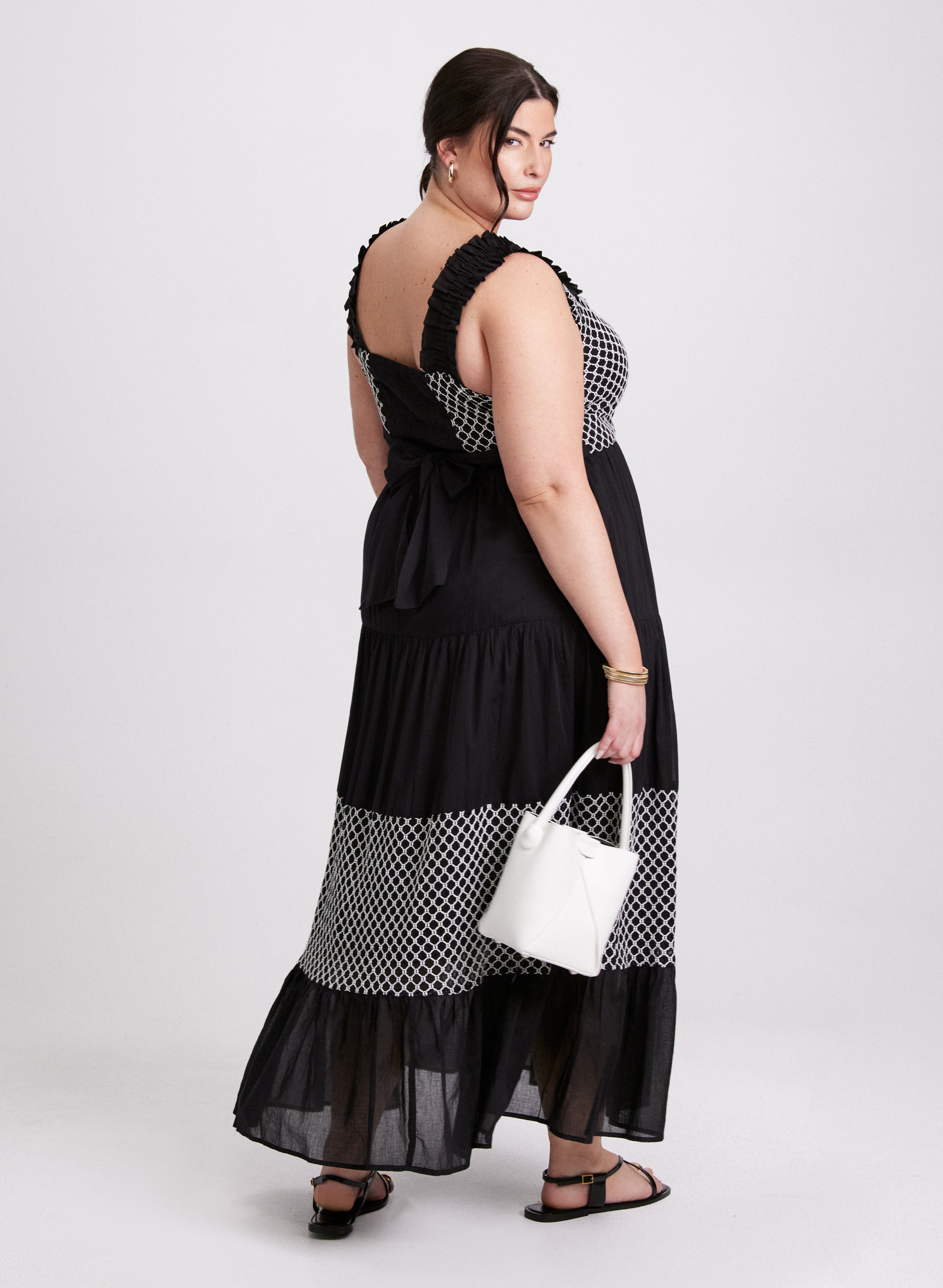Elegant Boho Crochet Maxi Dress for Women - Summer Beach Wedding & Vacation Outfit