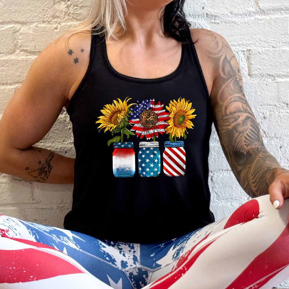 Sunflower Mason Jar T-Shirt - Vintage Floral Design Cotton Tee for Women & Men | Perfect for Summer Outfits, Casual Wear & Gift Ideas