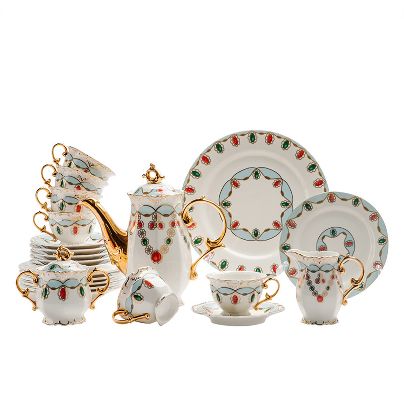 Premium 12-Piece Bone China Dinnerware Set for 4 - Elegant Plates, Bowls & Mugs - Perfect for Thanksgiving, Christmas & Everyday Dining - Dishwasher & Microwave Safe