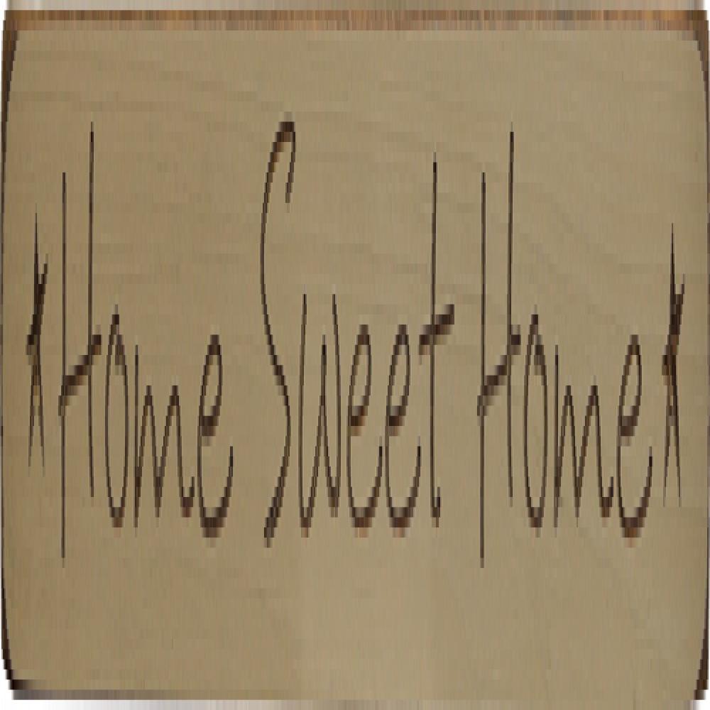Home Sweet Home Engraved Wooden Block Sign - 12 Inch Rustic Farmhouse Decor for Wall, Shelf & Entryway - Perfect for Housewarming Gifts & Cozy Home Decor