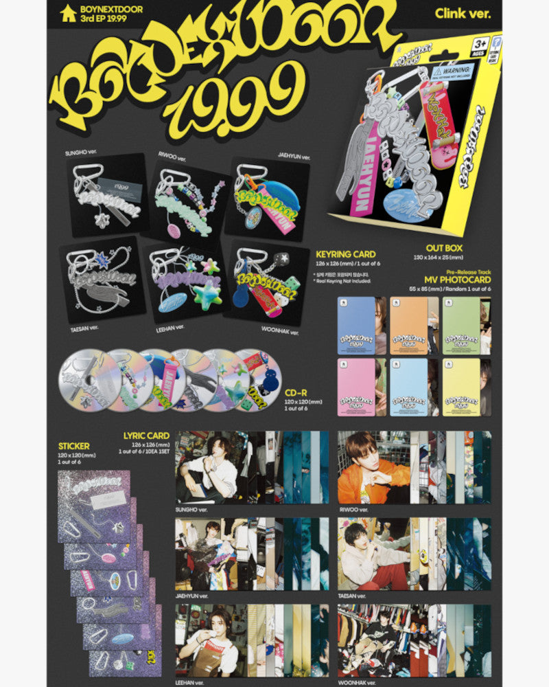 BOYNEXTDOOR 3RD MINI ALBUM [HOW?] (Clink Ver.) - K-Pop Collectible CD for Fans, Perfect for Birthday Gifts and K-Pop Collections