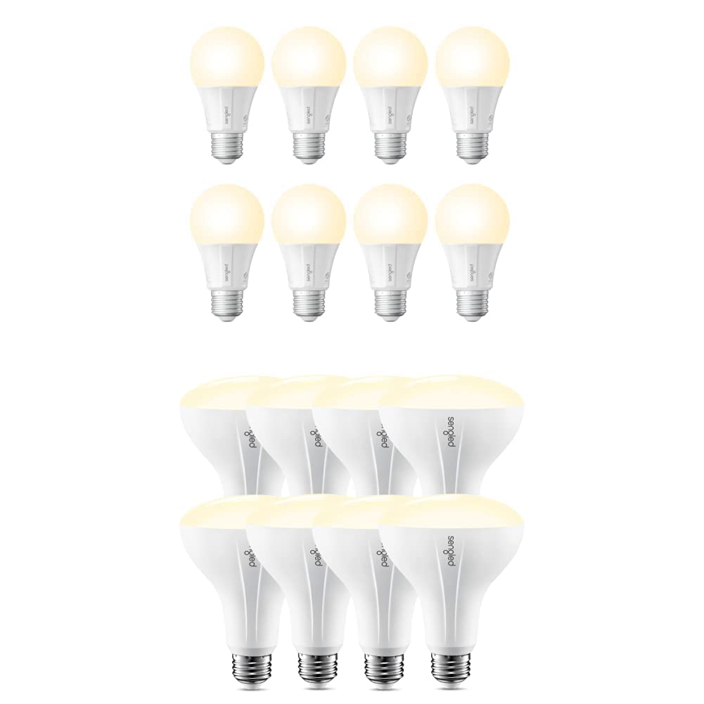 Sengled Zigbee Smart Light Bulbs 8 Pack (Soft White) + BR30 Smart Bulbs 2 Pack (Multicolor) - Works with Alexa & Smart Home Systems | Perfect for Living Room, Bedroom & Home Automation