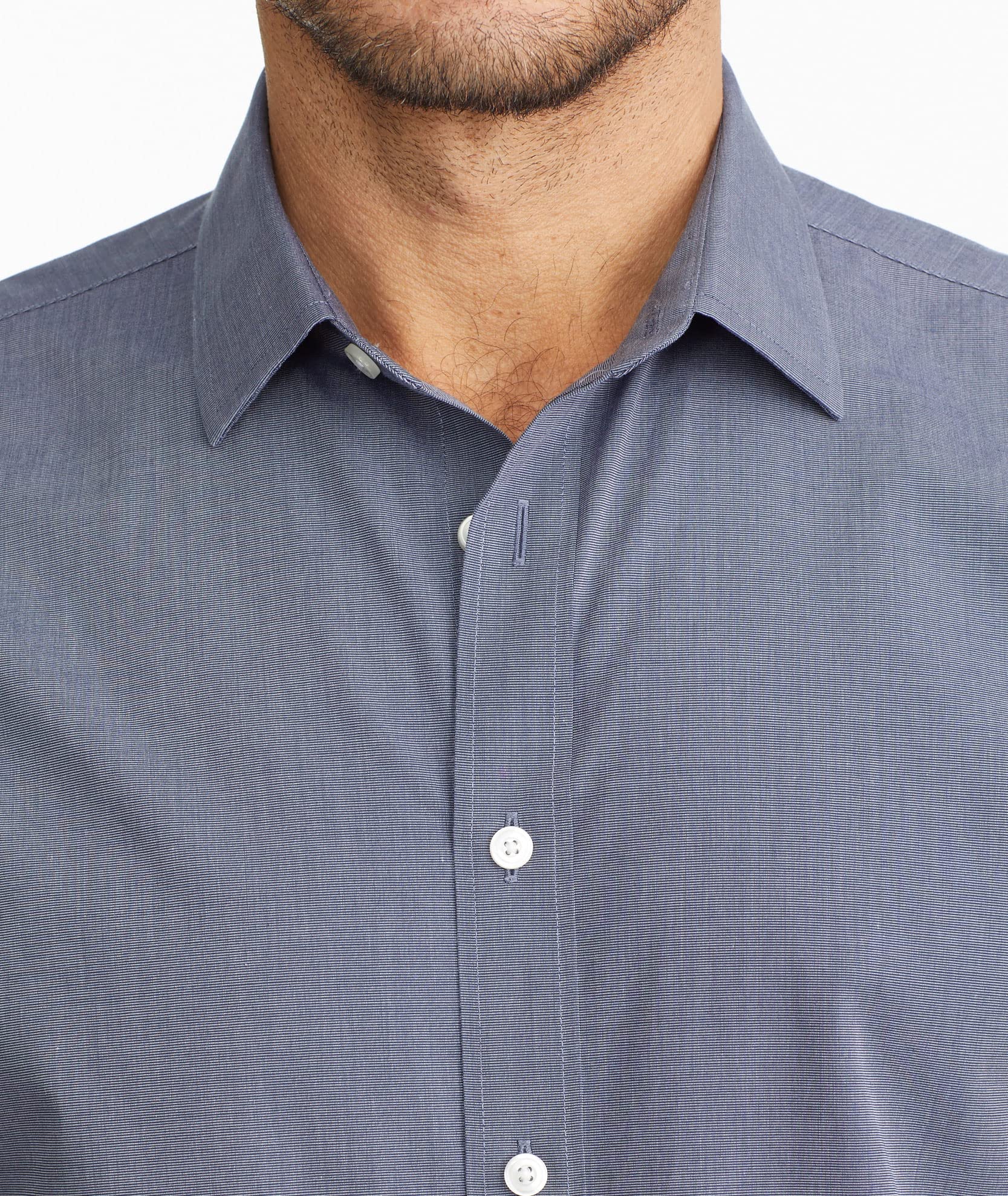 UNTUCKit Orville Men's Long Sleeve Untucked Shirt - Wrinkle-Free Regular Fit Casual Button Down for Work, Office & Everyday Wear